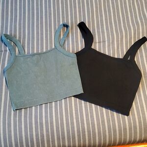 New set of Colsie pullover bramies, sage green and black